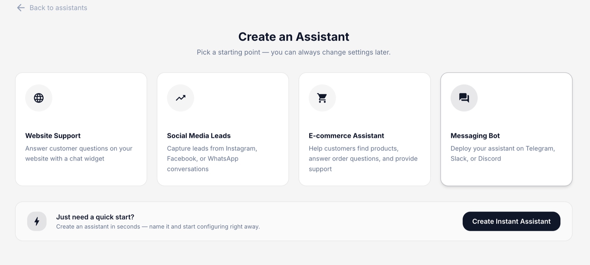 Create your first AI assistant in FineGuide