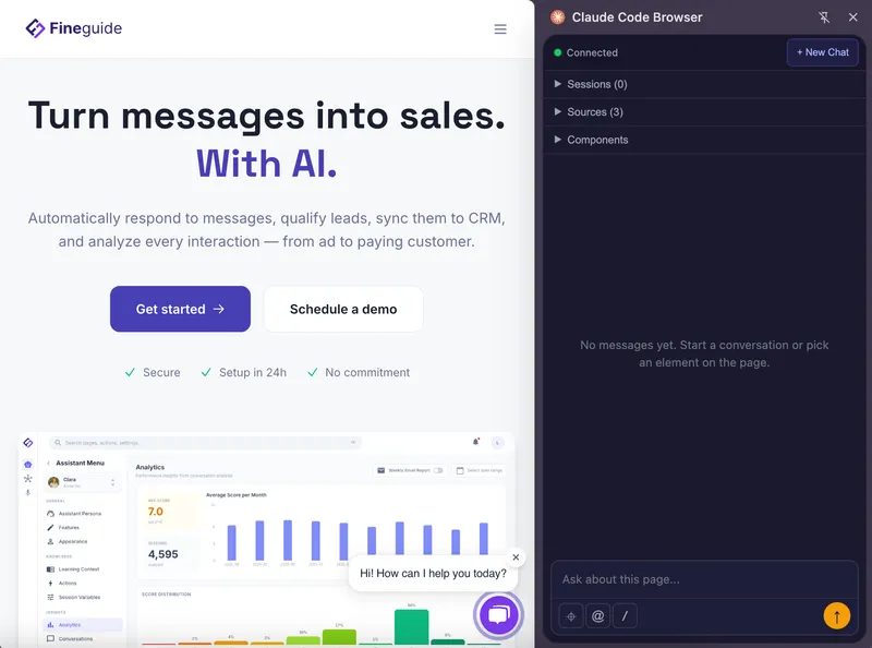 Introducing Fineguide's Claude Code Browser Plugin: Bring Claude Code Into Your Browser