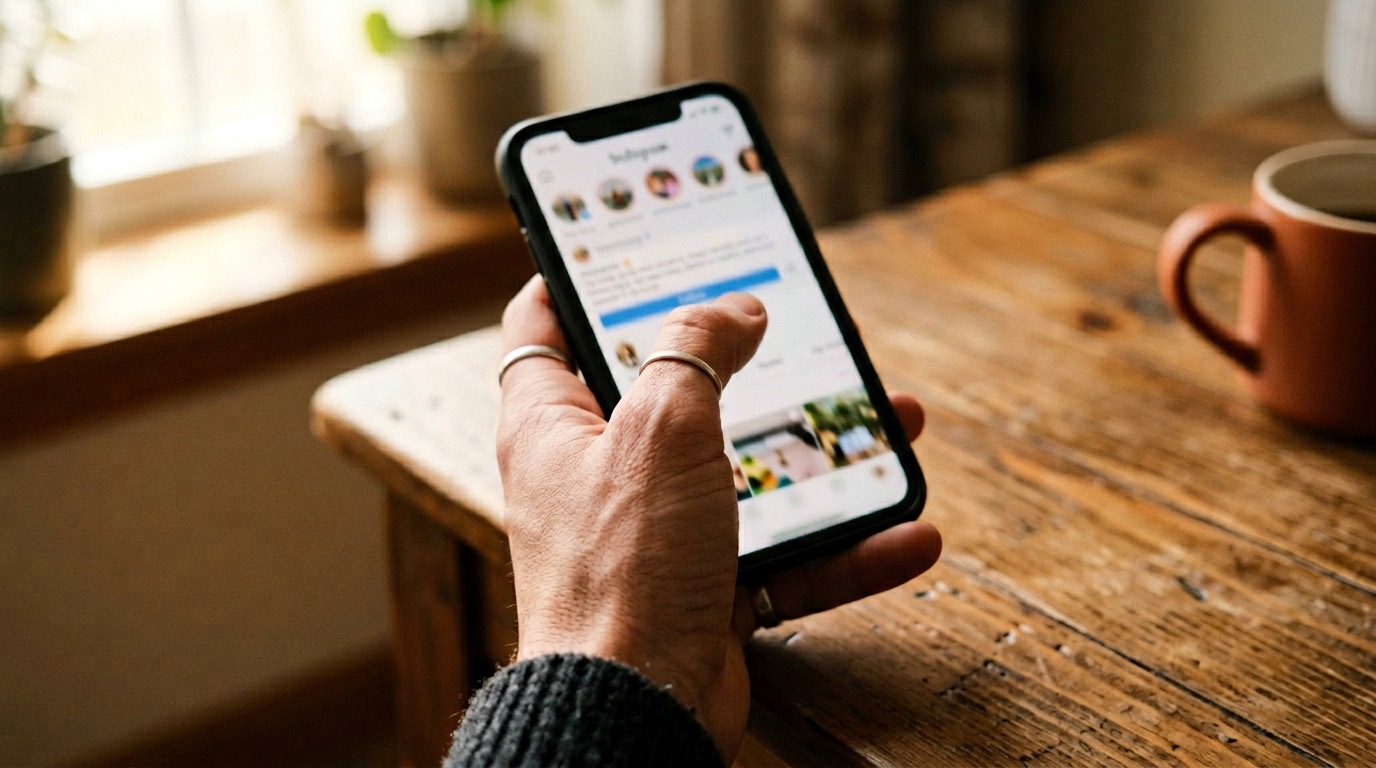 A customer messaging a business from their phone